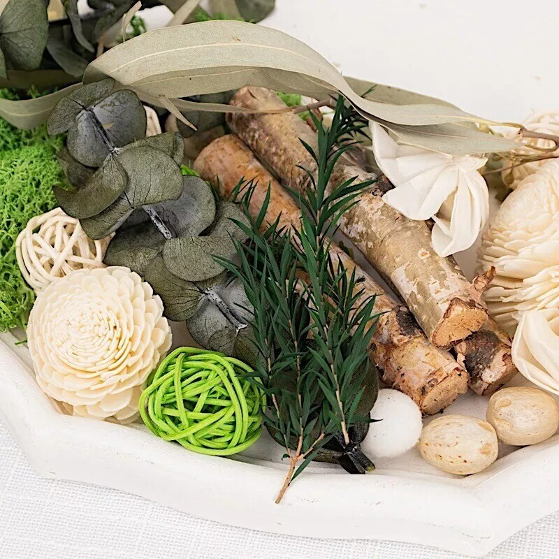 Assorted Dried Potpourri Vase Fillers with Vanilla Fragrance Oil Wedding Home