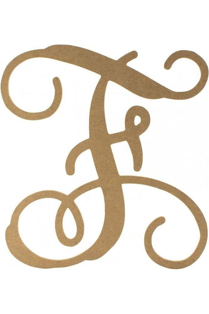 Vine Monogram Script Letter