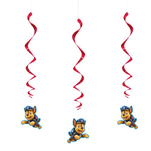 Paw Patrol Hanging String Swirl Decorations, 26&#x22;, 3ct