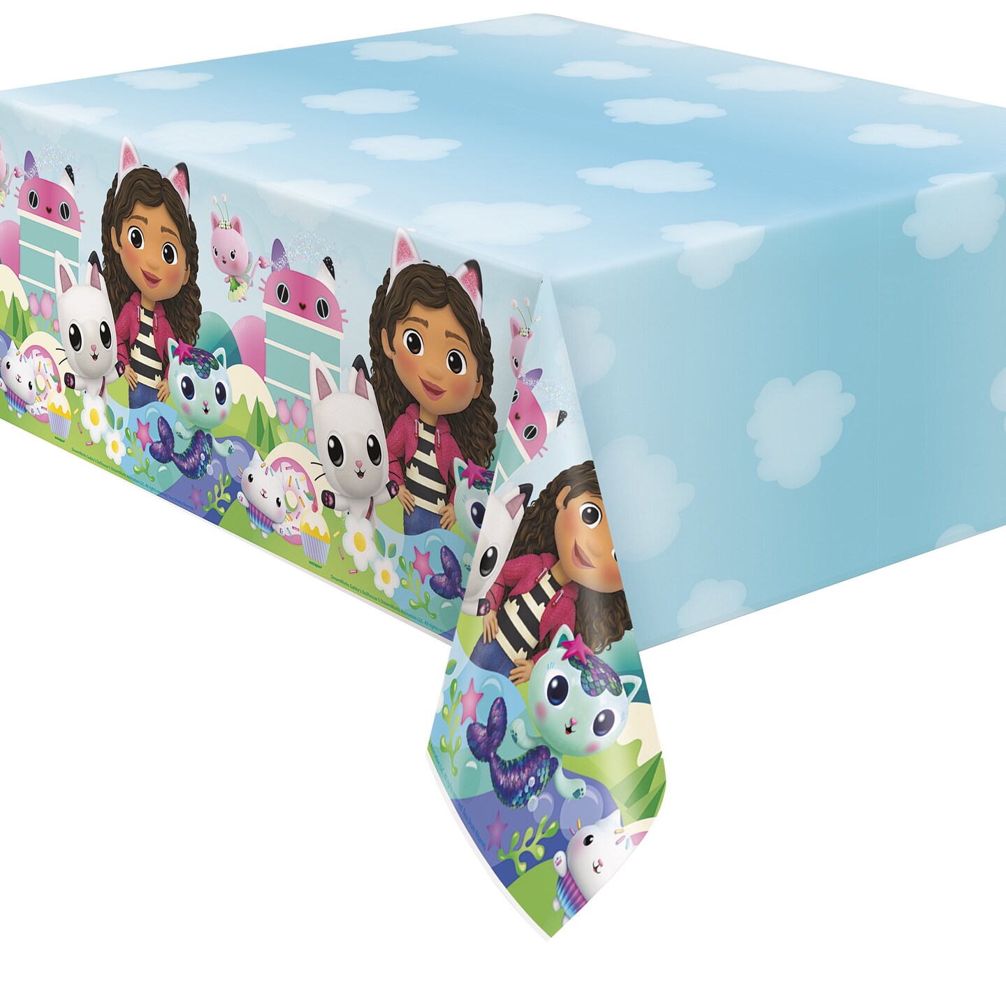 Gabby&#x27;s Dollhouse Rectangular Plastic Table Cover - 54&#x22; x 84&#x22;