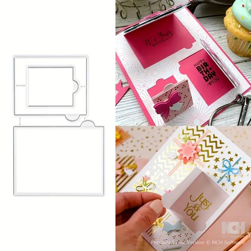 Designer Peek-A-Boo Door Metal Cutting Dies Set-3 Pieces