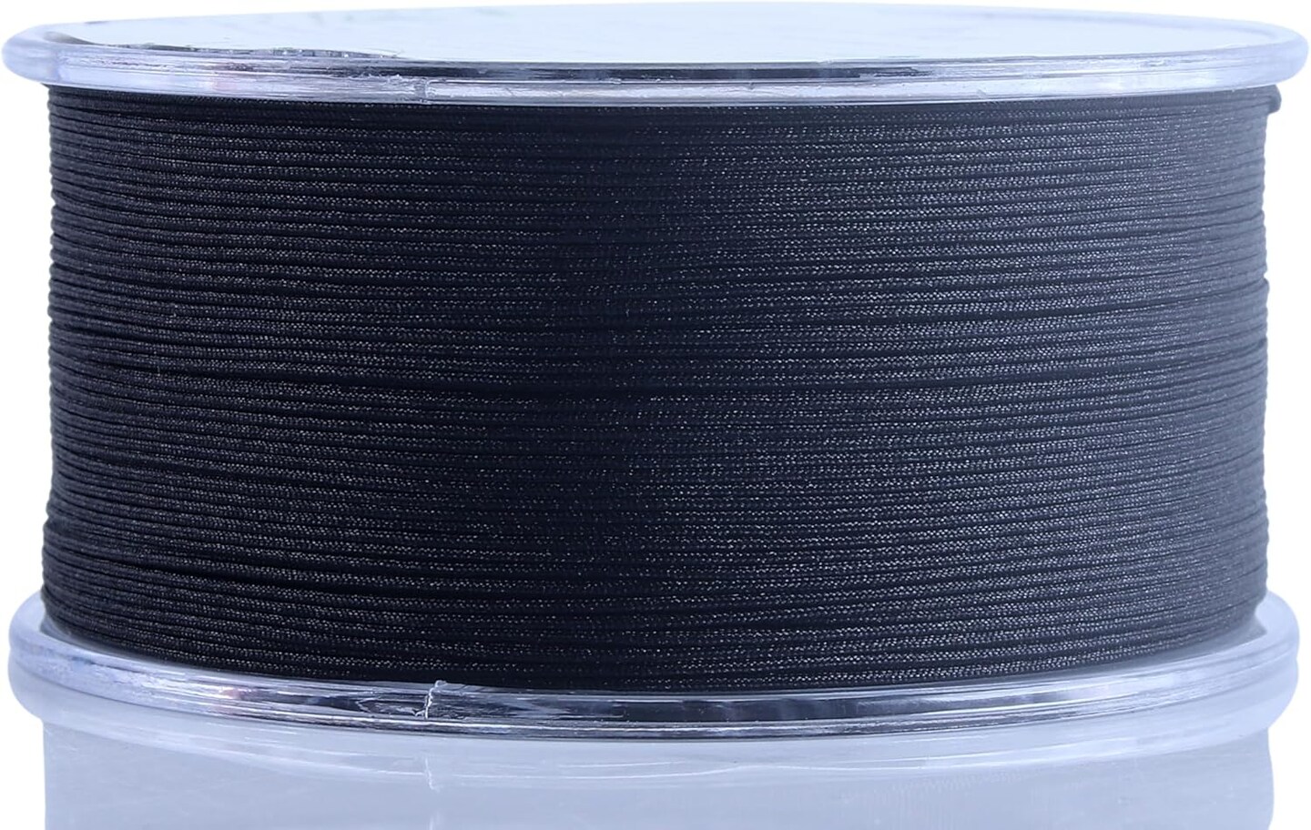 0.4mm Black Nylon String with Case for Bracelets,163 Yards Thin Braided Nylon Satin Cord for Jewelry Making, Beading,Chinese Knotting, Kumihimo, Macram&#xE9;