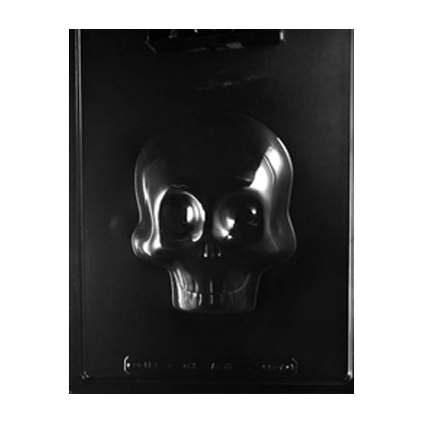 3D Large Skull Chocolate Mold Front