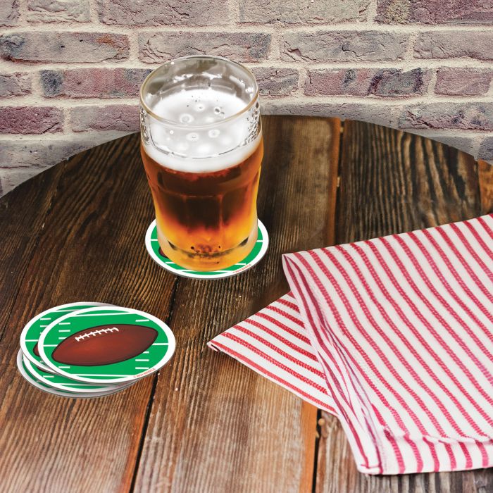 96 Pack Beistle Football Coasters
