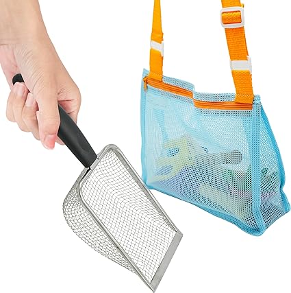 4E's Novelty 2 Set Shark Tooth Sifter – Packable Beach Toy Set