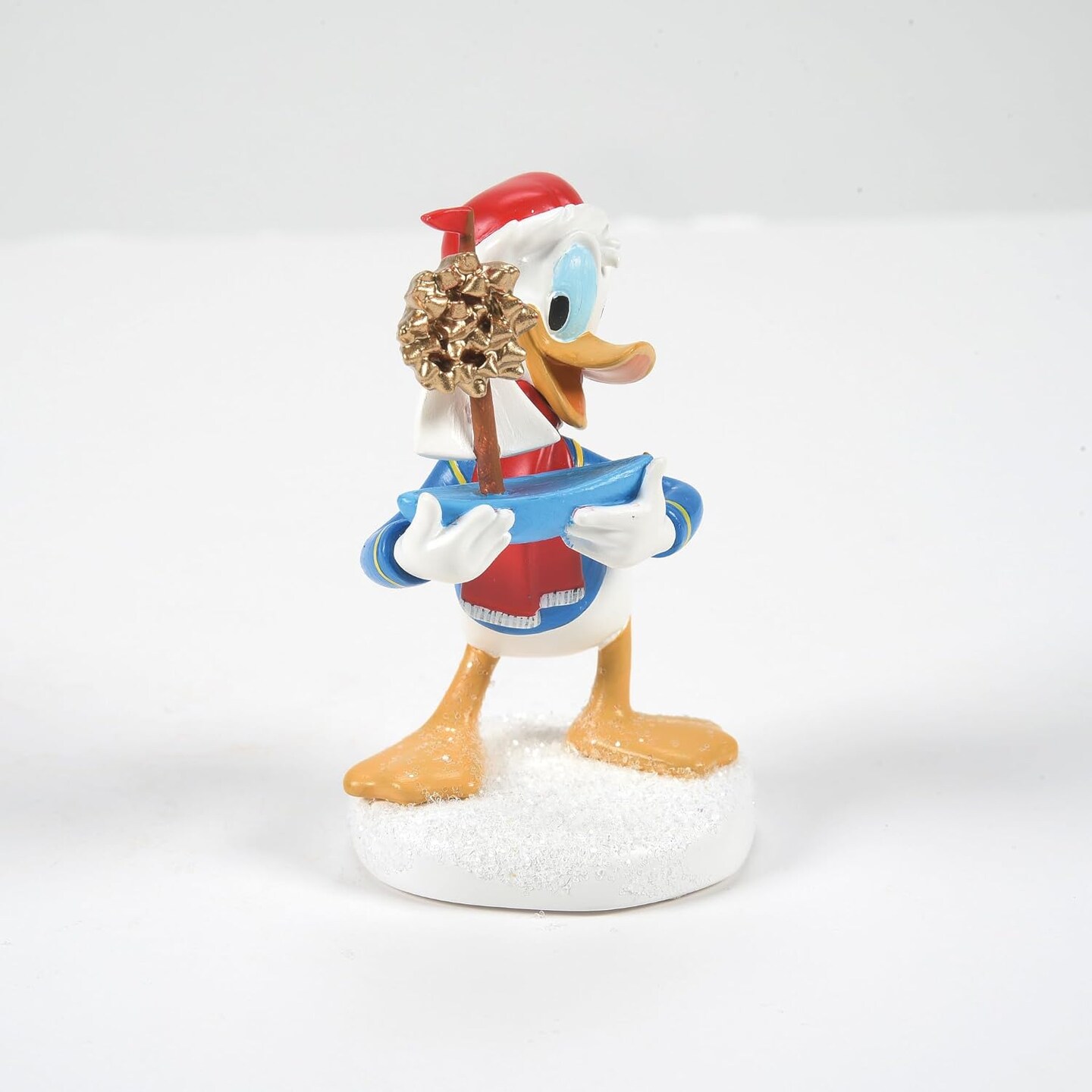 Disney Village Accessories Donald Duck What I Really Wanted Figurine, 2.56 Inch, Multicolor