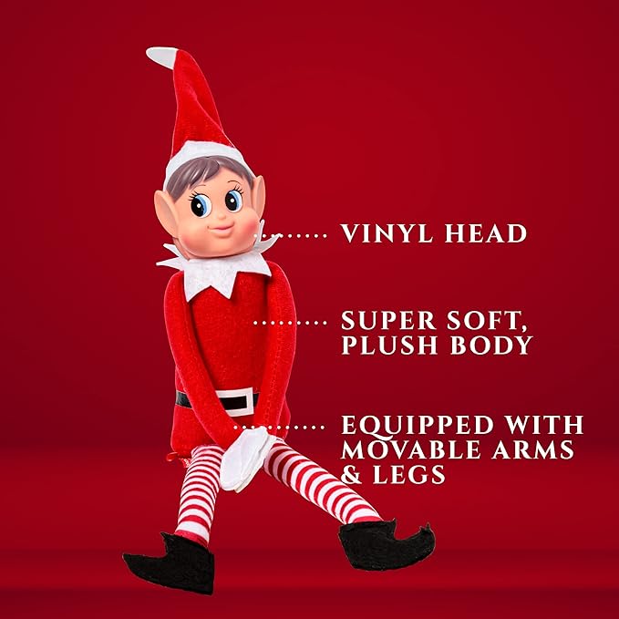Plush Toy | Elfette Novelty Long Bendy Naughty Girl Christmas Doll | 12 Inches