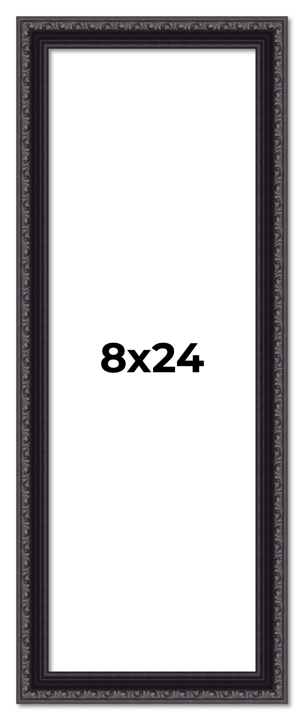 12x24 Frame Size 24 X 12 Inch Picture Frame Panoramic Antique Red