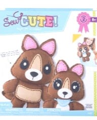 DIY Sew Cute Kangaroo and Joey Intermediate Felt Animal Sewing Kit Kids