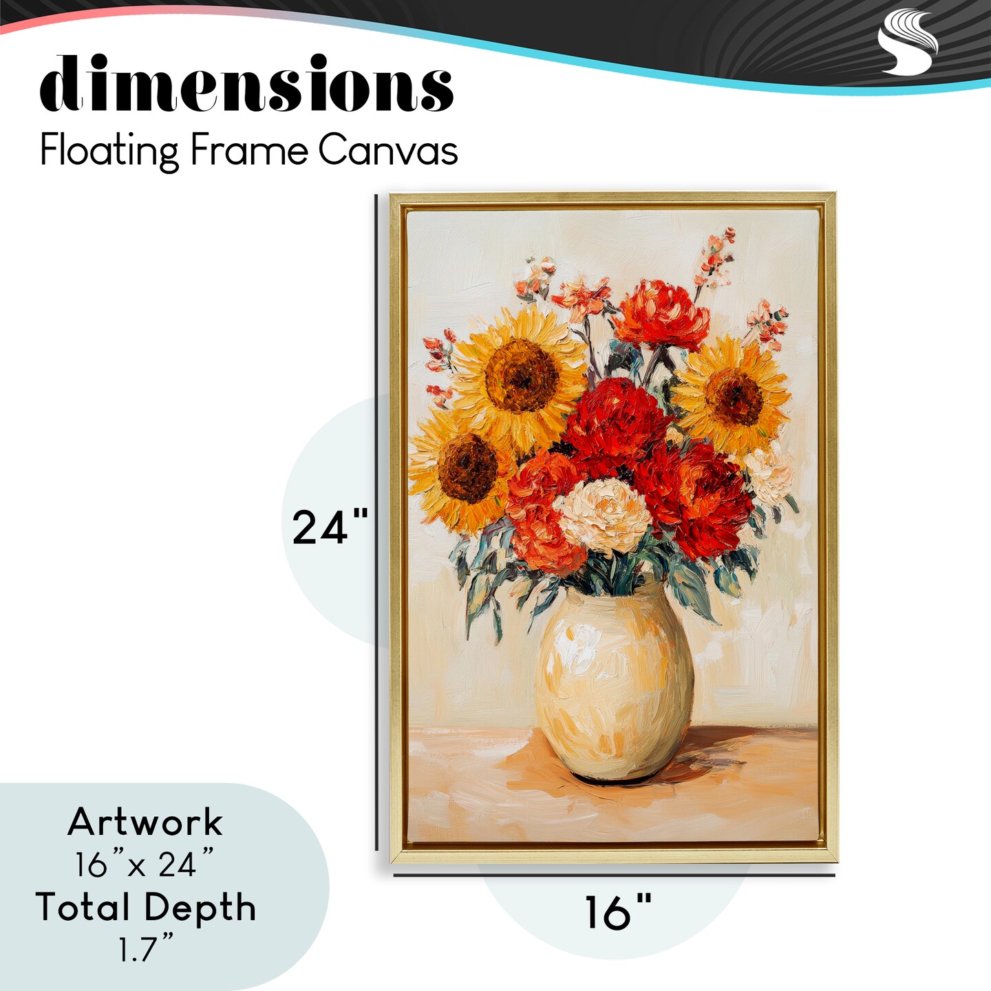 Stupell Industries Charming Bouquet of Fall Floating Frame, design by Petal Prints Design
