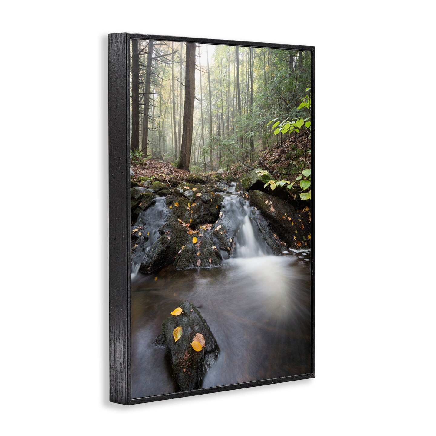 Stupell Industries Misty Stream Adirondacks Framed Giclee, design by James Rodewald