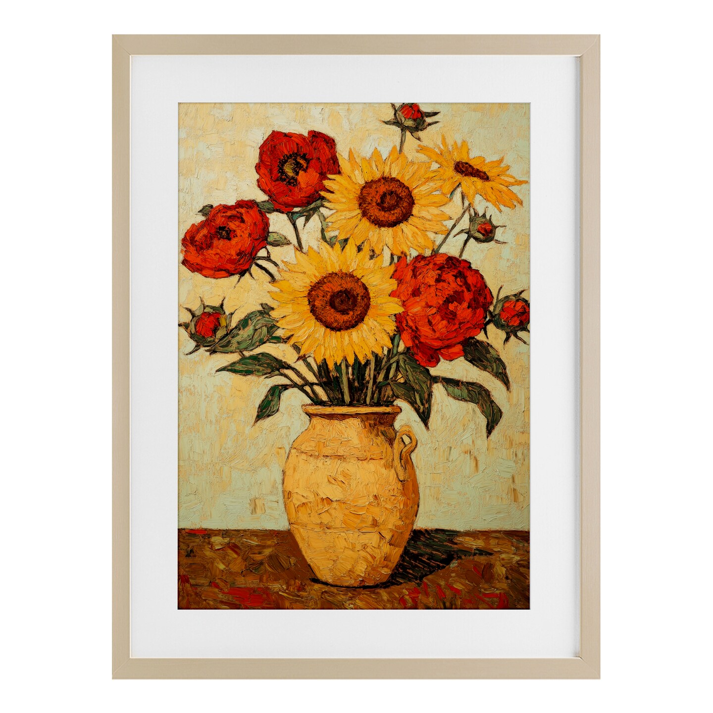 Stupell Industries Rustic Flower Display Framed Print Under Glass, design by Petal Prints Design