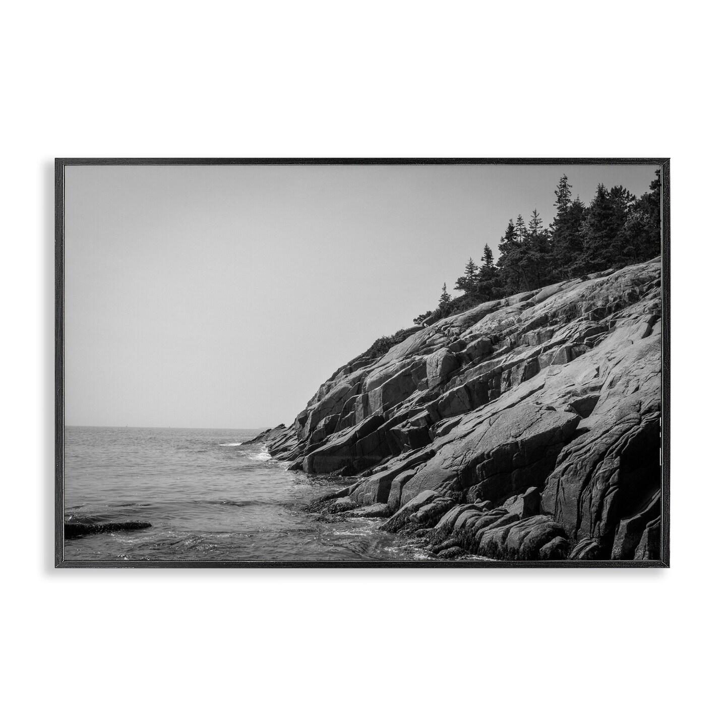 Stupell Industries Steep Ocean Cliff Side Framed Giclee, design by James Rodewald