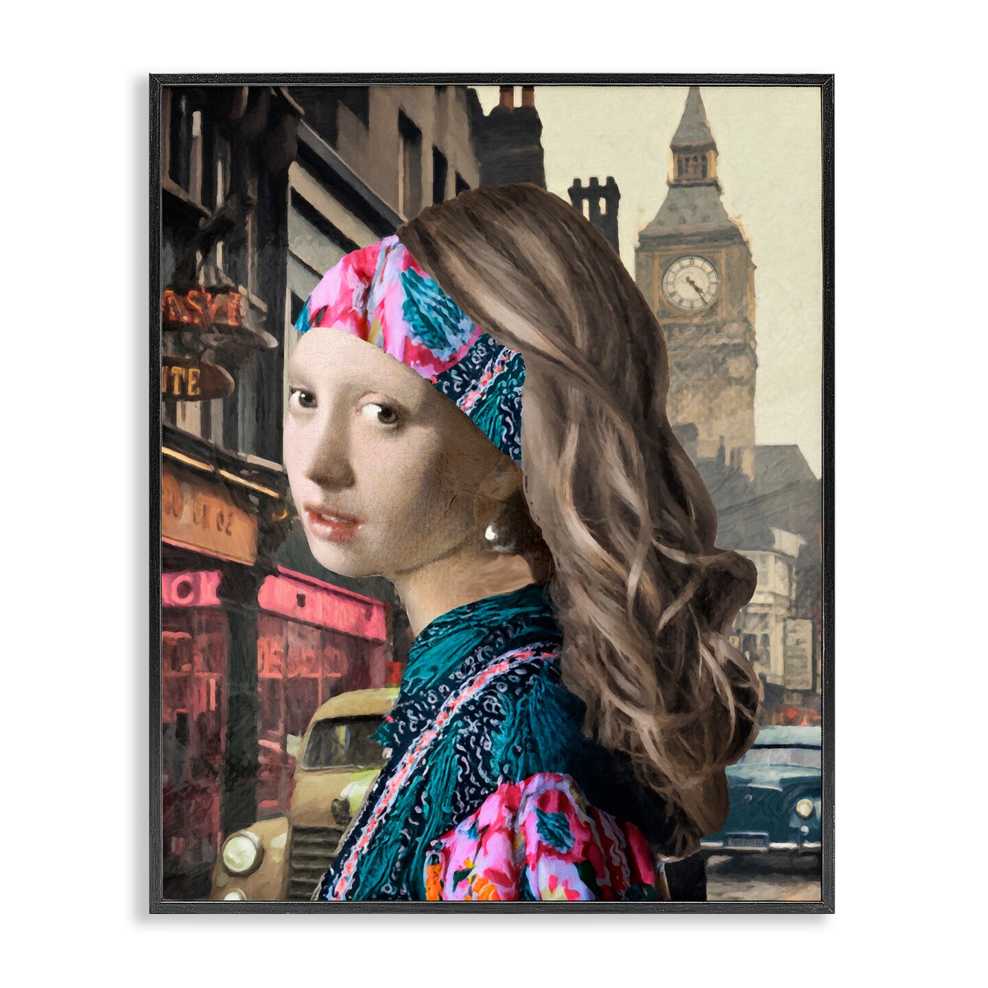 Stupell Industries Carnaby Street Remix Painting Framed Giclee, design by Sasha