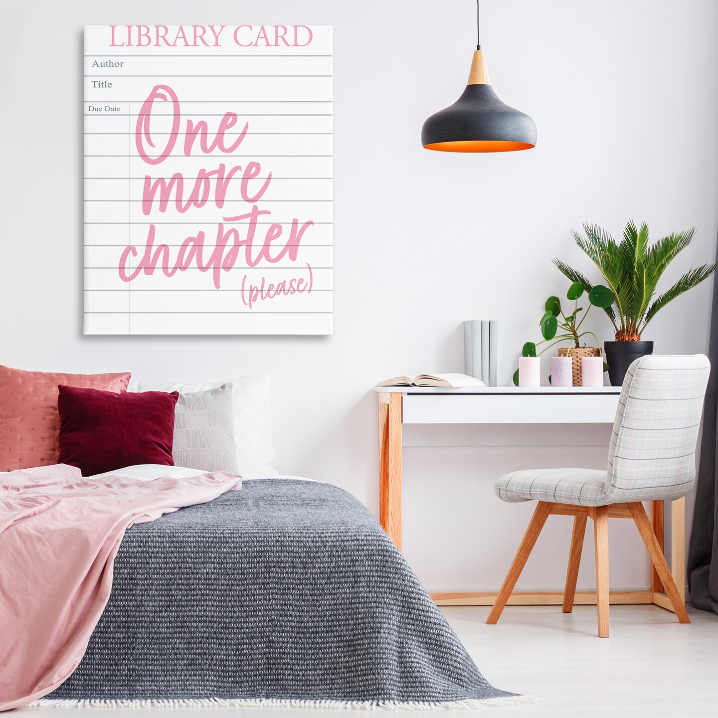 Stupell Industries One More Chapter Please Canvas, design by Emily Dumas