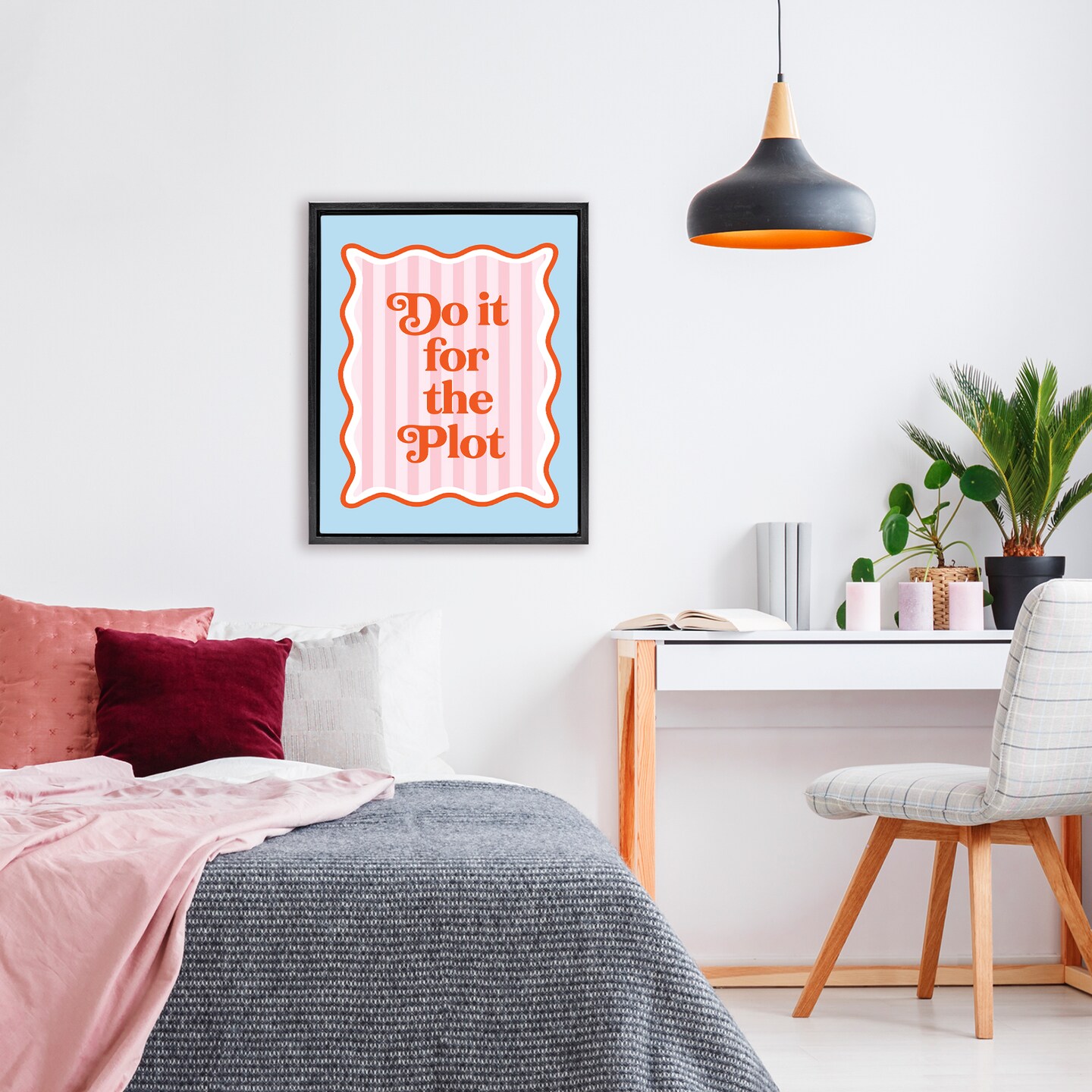 Stupell Industries Do It For The Plot Floating Frame, design by Emily Dumas