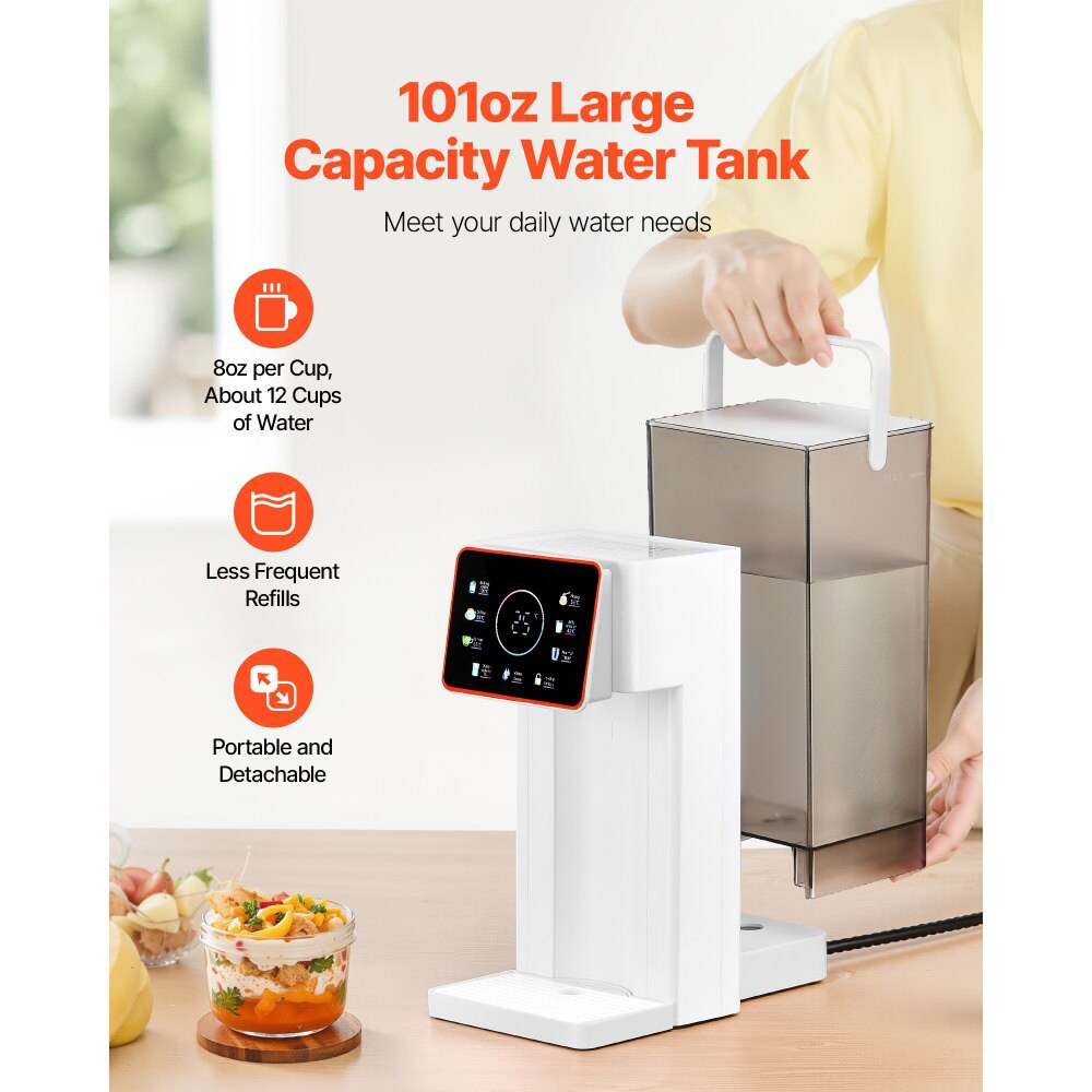Countertop Boiling Water Dispenser Adjustable Temp and Volume
