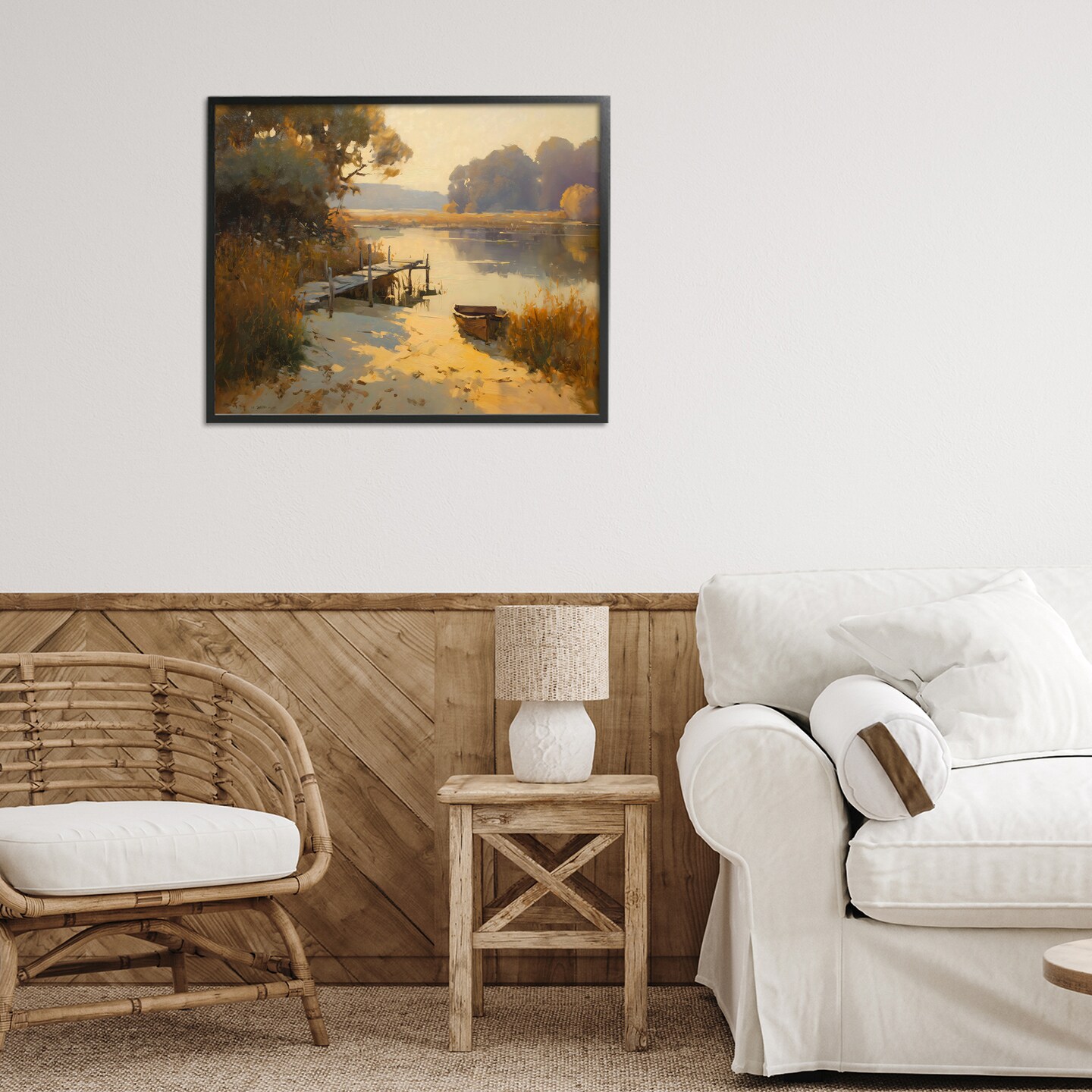 Stupell Industries Golden Hour in Autumn Framed Giclee, design by Arlington Prints