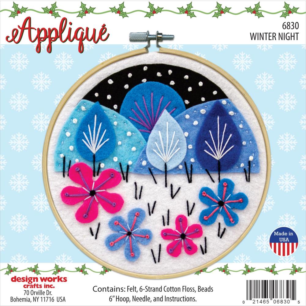 DIY Design Works Winter Night Christmas Felt Craft Project Kit | Michaels