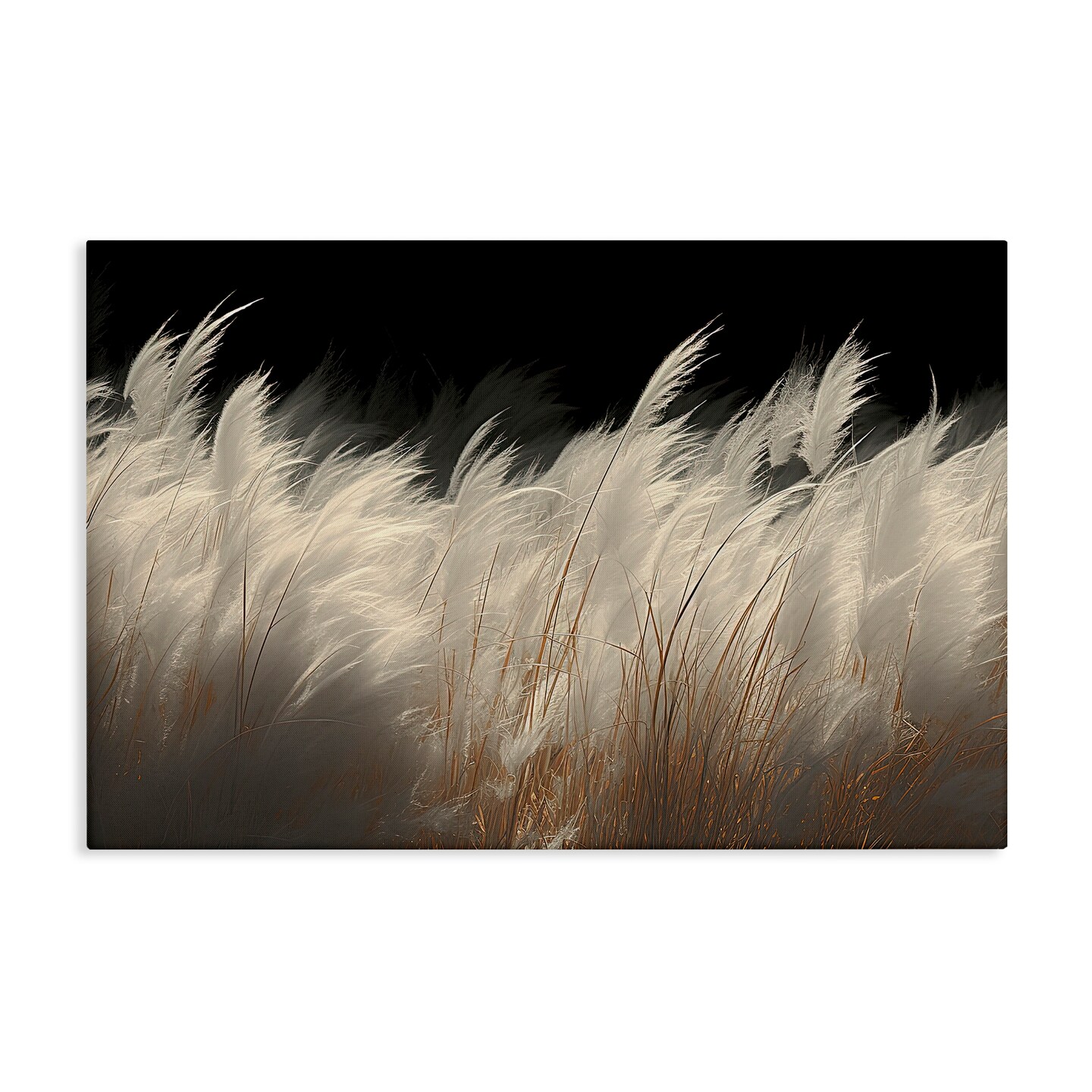 Stupell Industries White Feathers Windblown Grasses Canvas, design by Decent Exposures