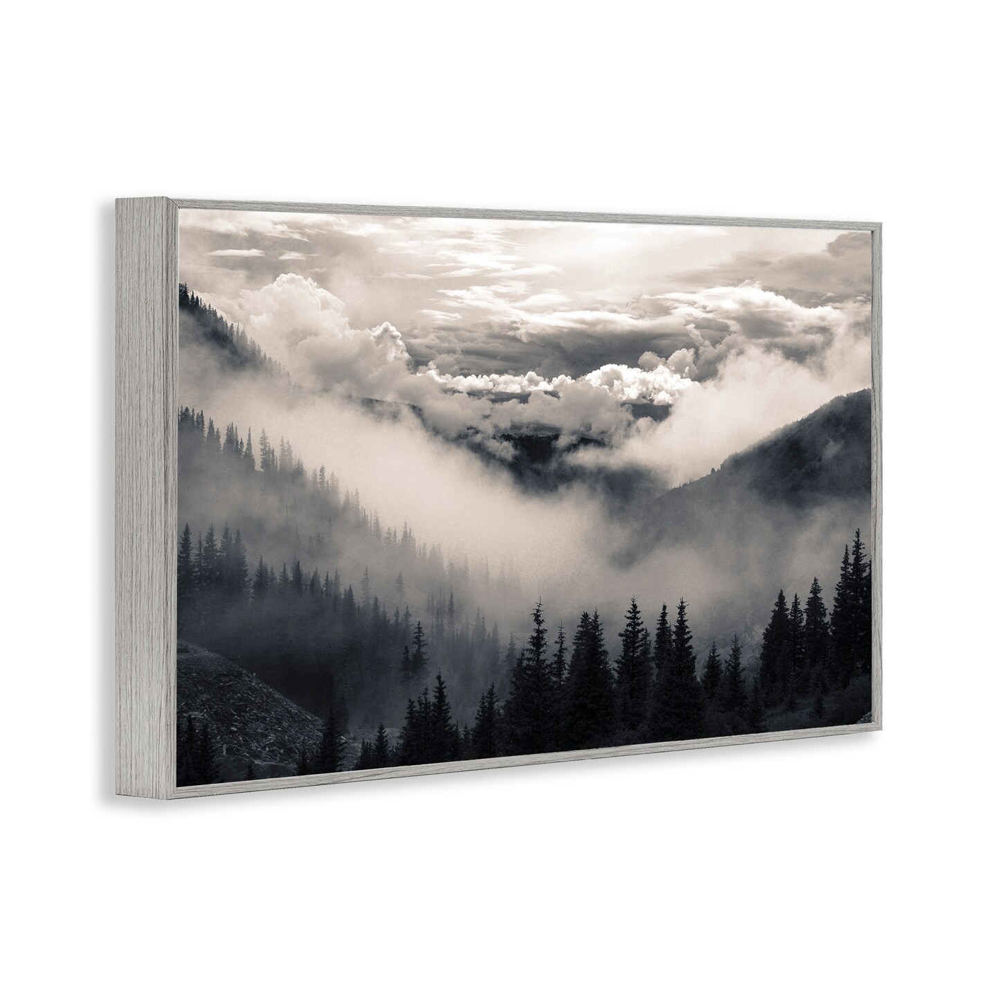Stupell Industries Billowing Fog Atmosphere Framed Giclee, design by Decent Exposures