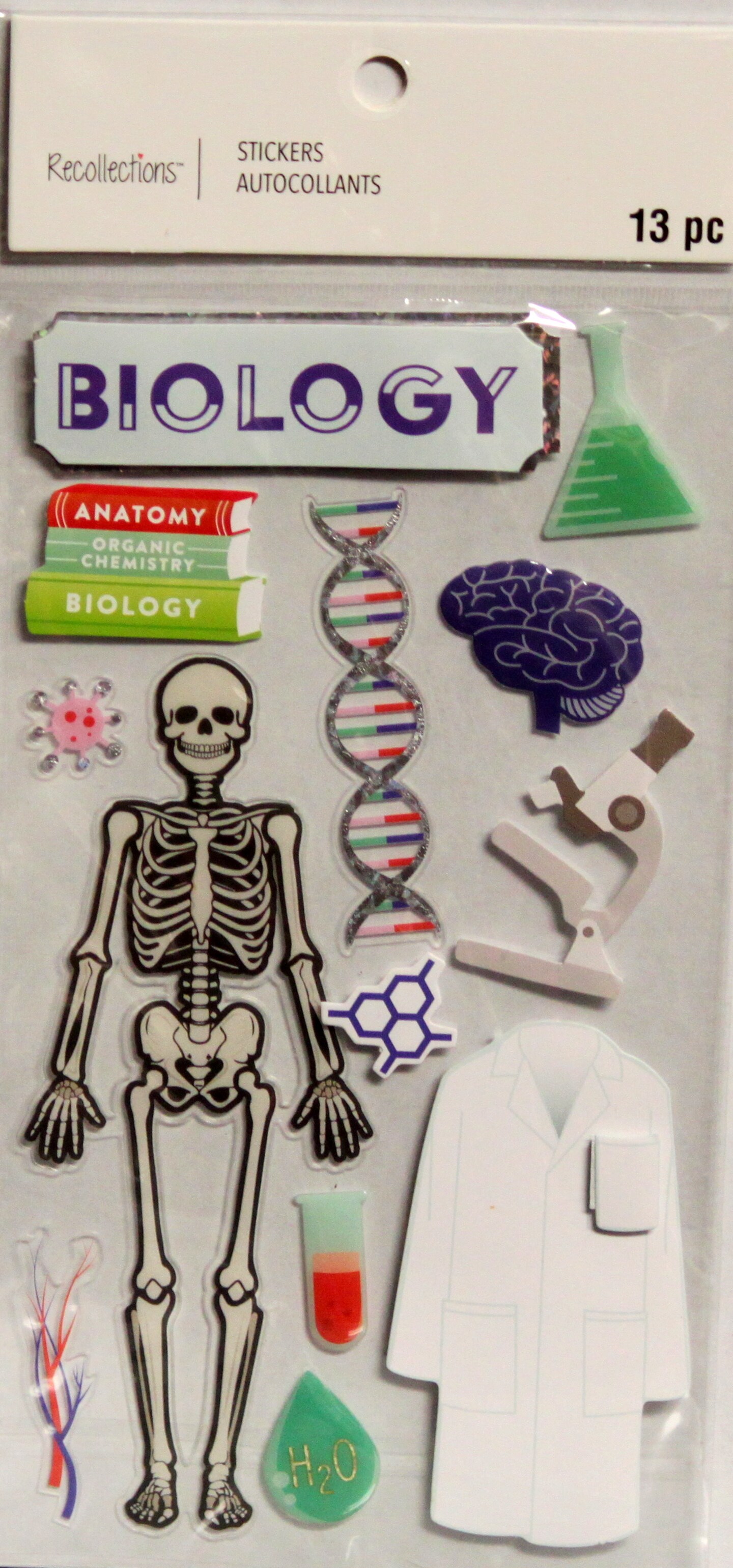 Recollections Biology Dimensional Stickers