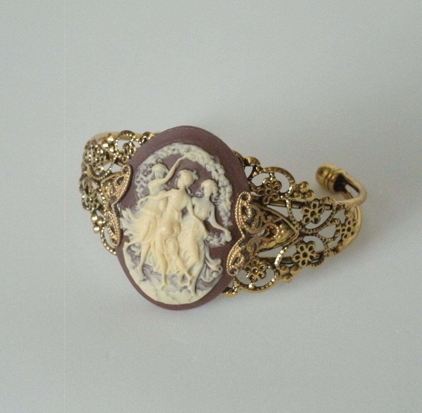 Bracelet Dolce Vita Style Art Nouveau - Argenté - Très Bon état Occasion