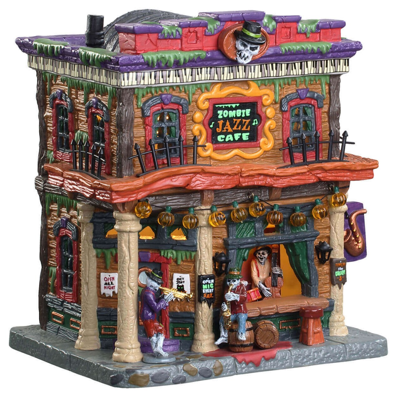 Lemax Spookytown Zombie Jazz Cafe