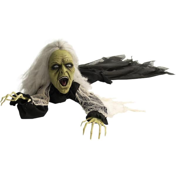 Halloween 13&#x22; Touch Activated Animatronic Witch