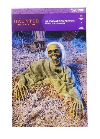 13-in Graveyard Skeleton Grave Breaker Halloween Decoration