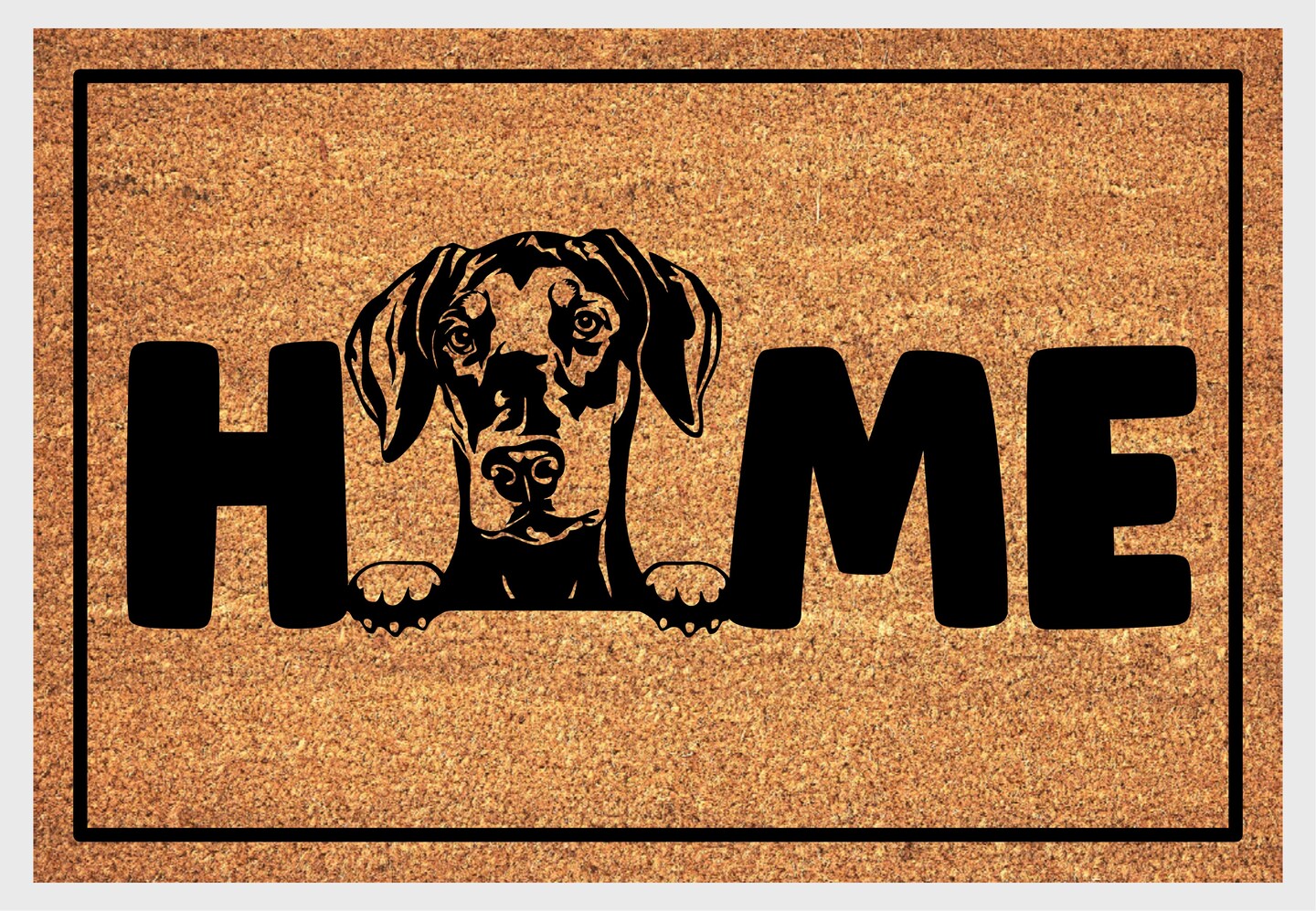 Doberman welcome mat hotsell