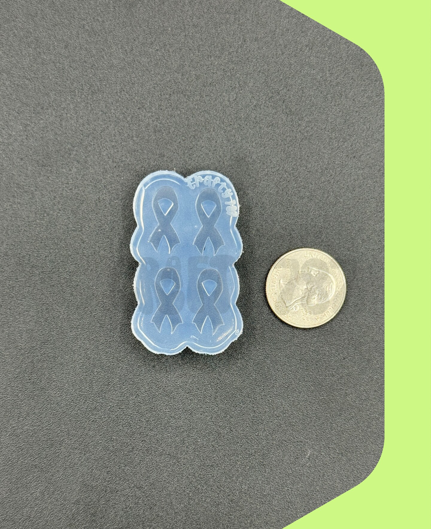 Awareness Ribbon Studs Earring Silicone Mold (D15)
