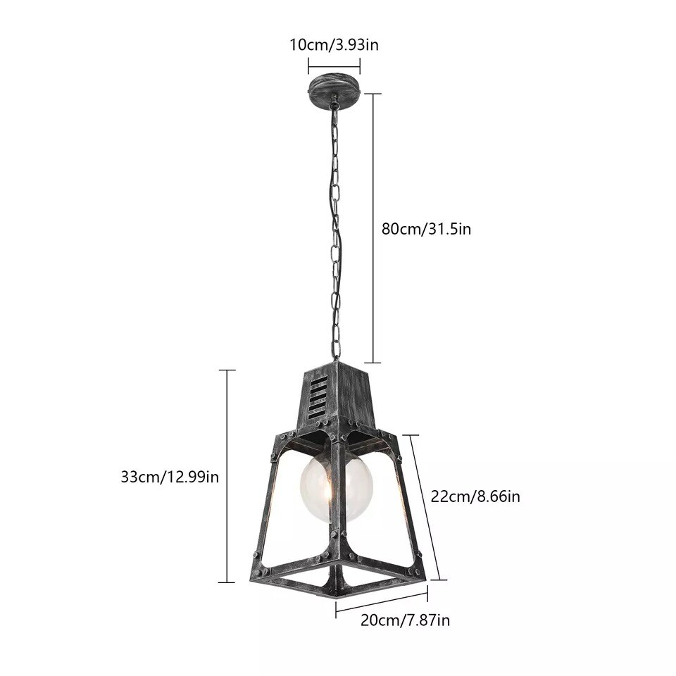 Industrial Chandelier Ceiling Fixture Pendant Light Kitchen Island Hanging Lamp