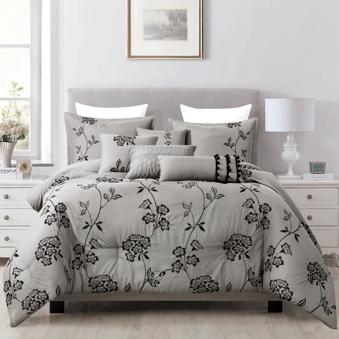 All Season Bedding King Size 7 Pieces Comforter Set