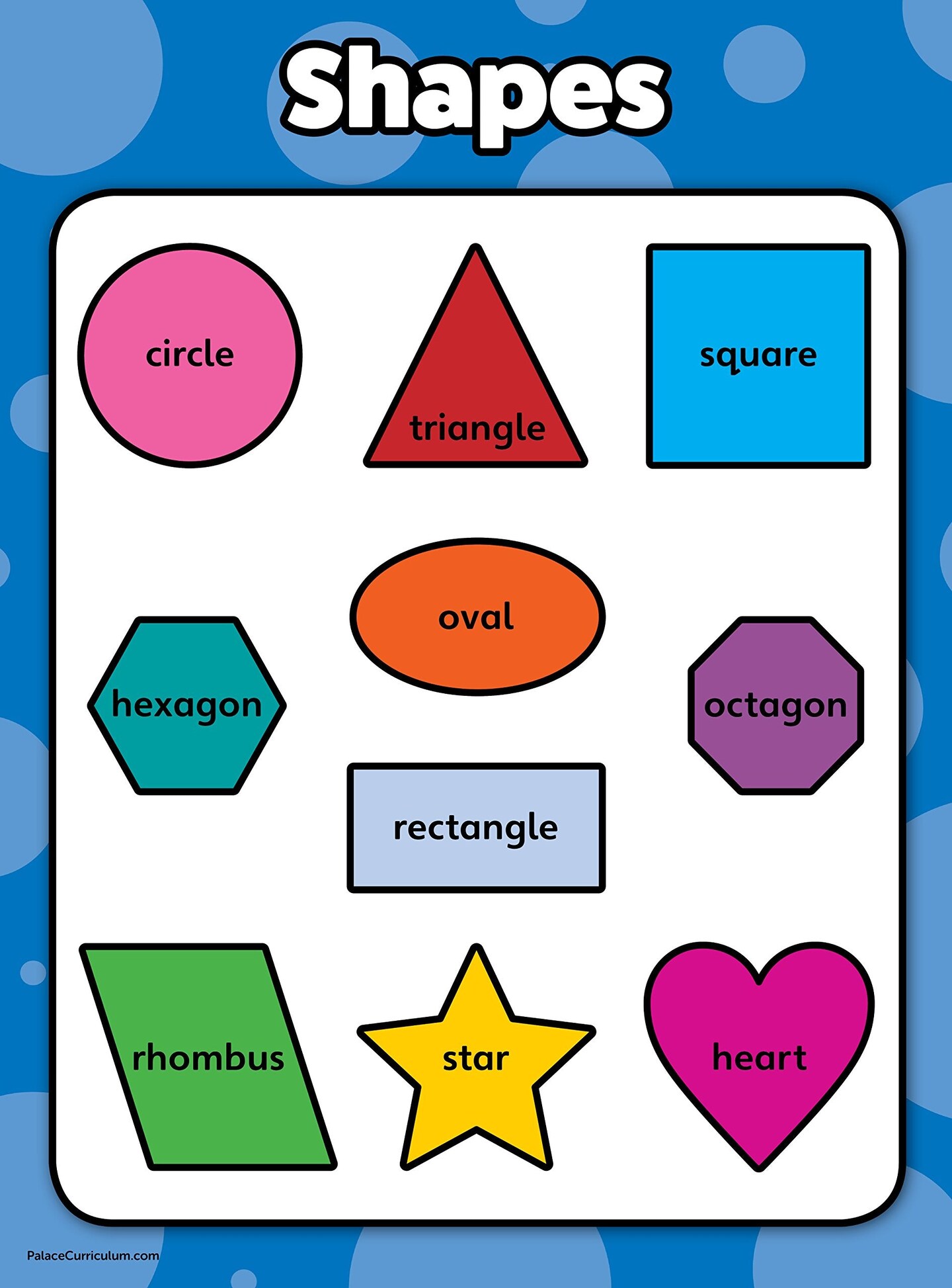 4 pack - ABC Alphabet + Numbers 1-10 + Shapes + Colors Poster Set - Toddler Educational Charts (LAMINATED, 18" x 24")