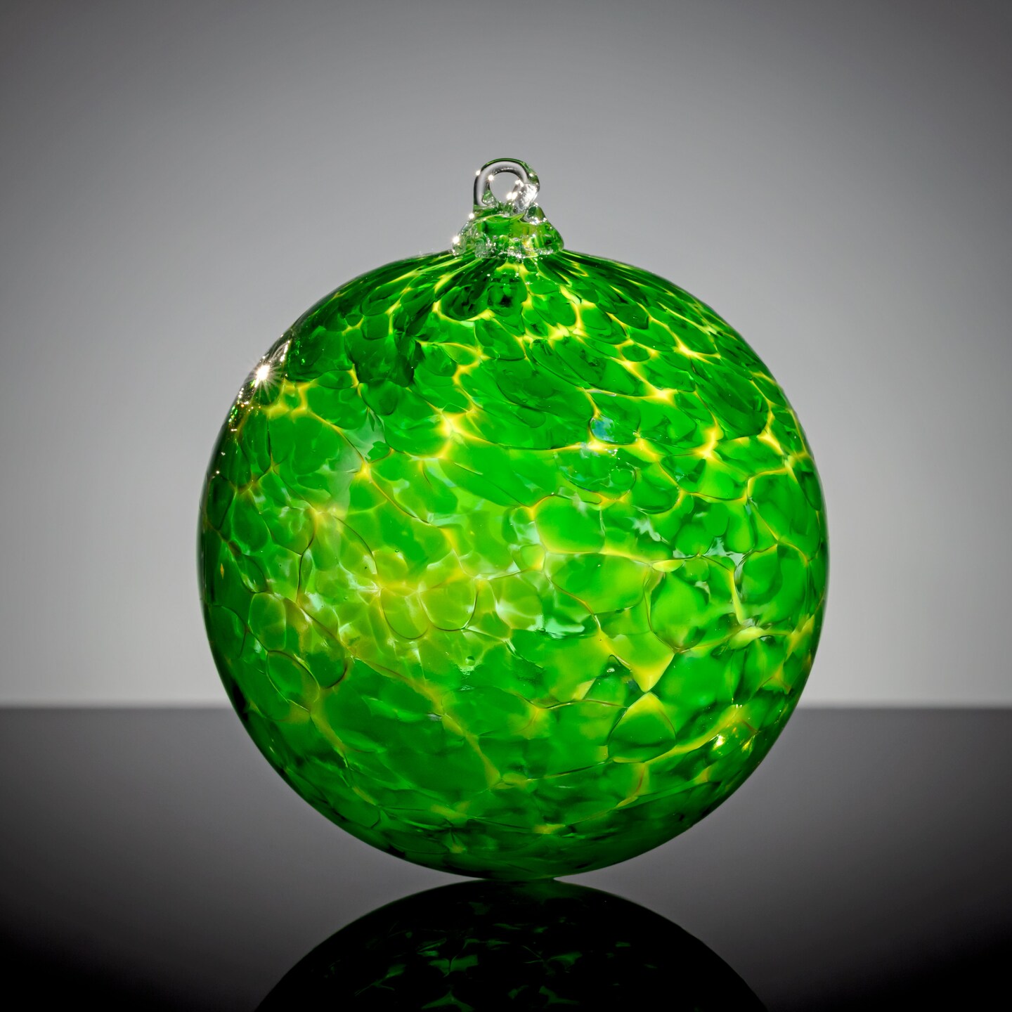 Amazon Green - Hand Blown Glass Ornament