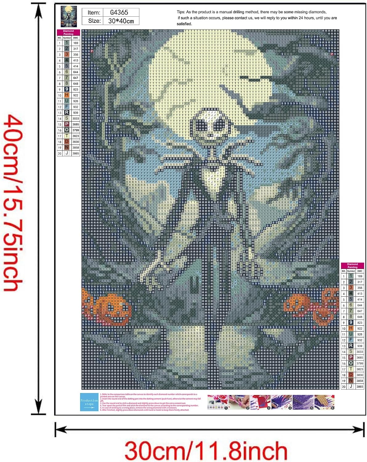 Halloween Diamond Art Kits for Adults,Jack Under The Moonlight Diamond Painting Kits,Paint by Full Round Diamonds for Holiday Home Decor 12X16Inch
