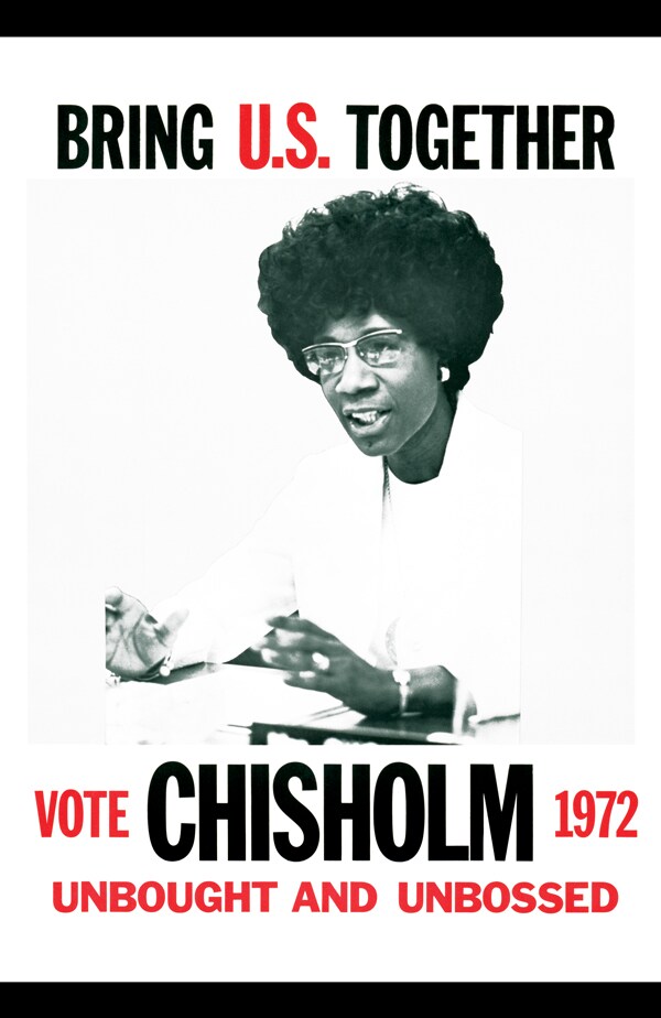 Shirley Chisholm Poster 1972 Unbought and Unbossed Classic Print, 11"x17", Unframed