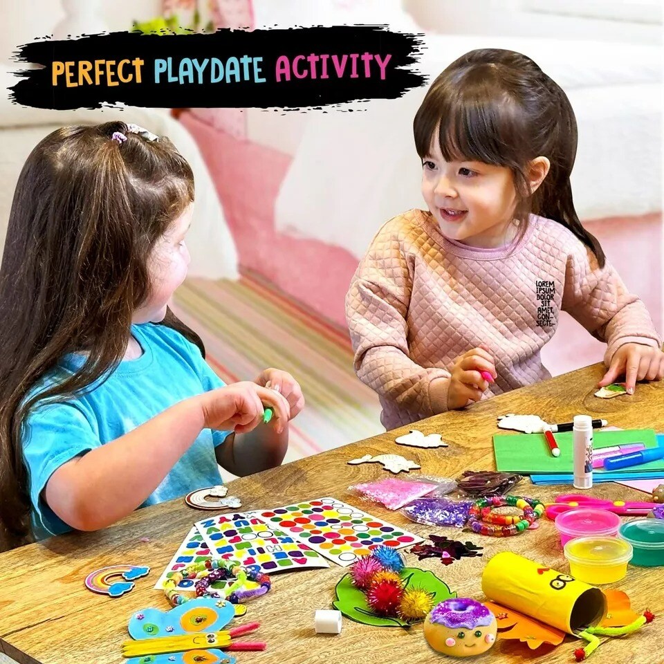 Jumbo Playdate Craft Kit, Over 1000 Fun Arts &#x26; Crafts Supplies