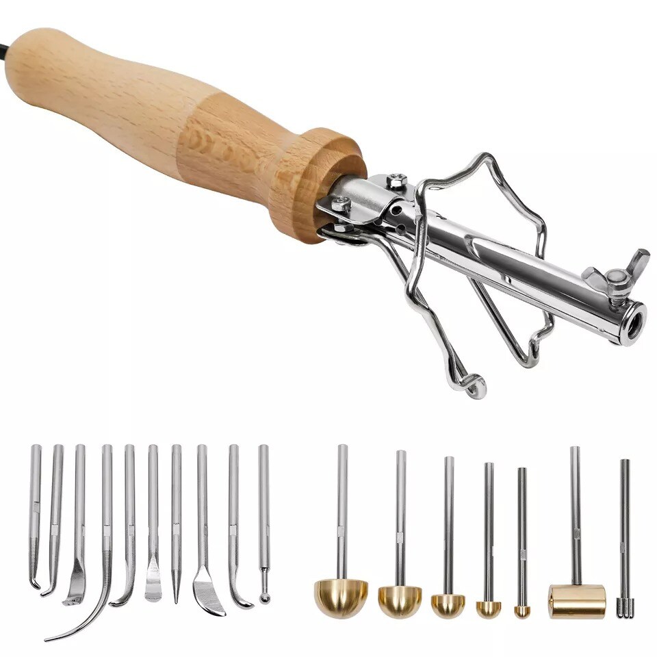 Electric Fabric Flower Maker Artificial Flower Ironing Machine 17-Heads Tool