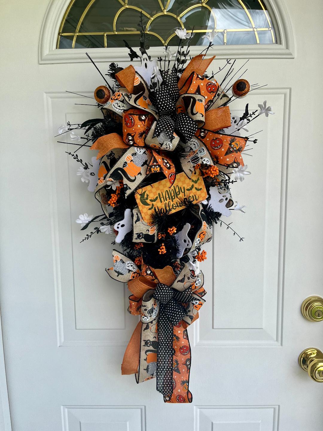 Halloween Swag Wreath! Guaranteed To discount Make A Statement! New & Ready To Ship!