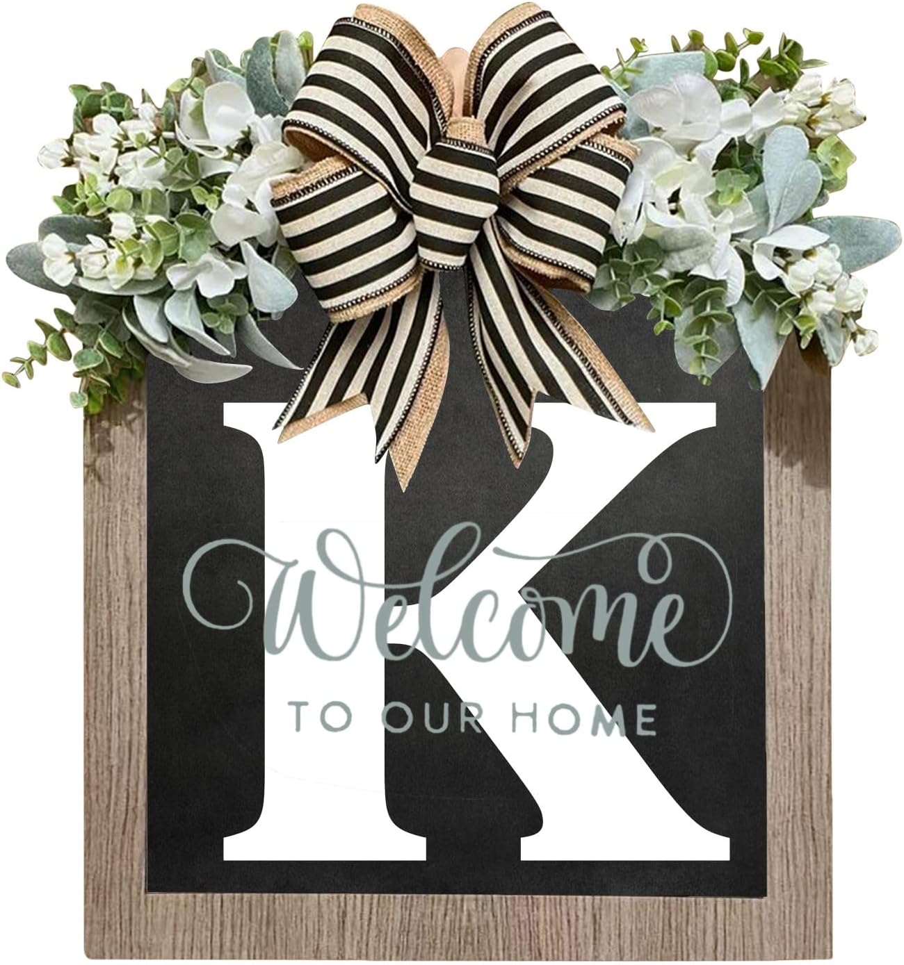 Wreath Front Door 26 Letter Farmhouse Merry Christmas Lighted Sign Window (K, One Size)