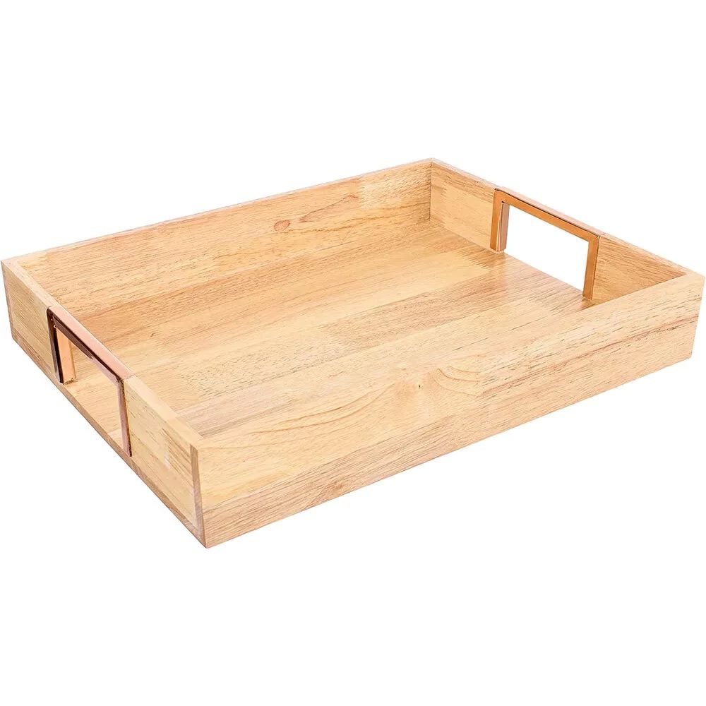 Kitcheniva Wood Serving Tray With Handle