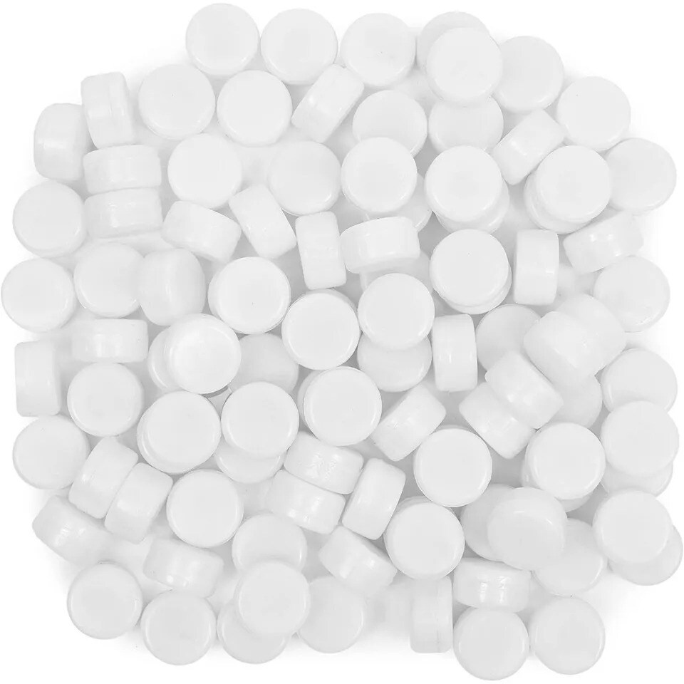 100-Pack White Round Inserts for Noise Maker for Sporting Events 0.83 in