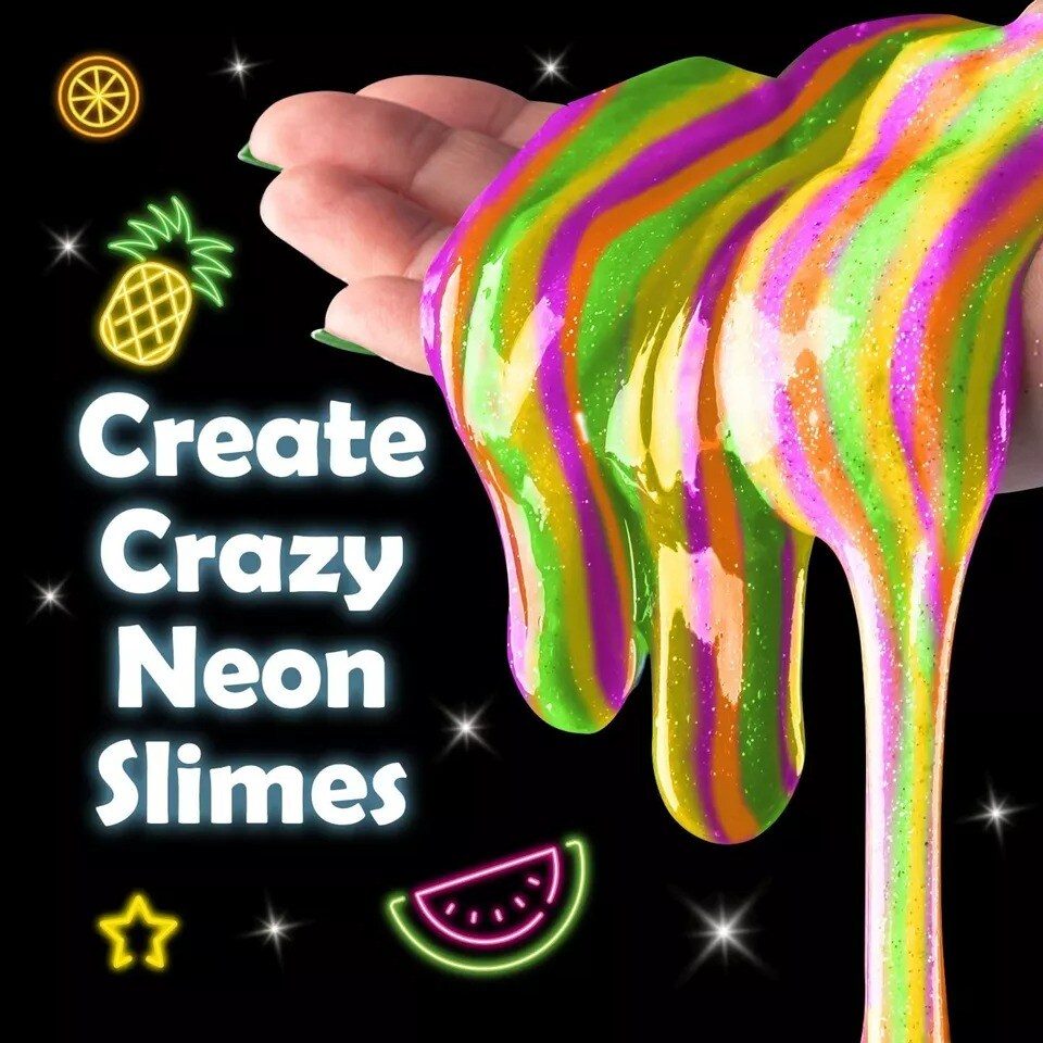 Tropical Glow In The Dark Slime Kit to Make Neon Slime