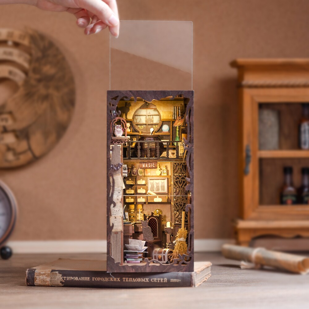 DIY Miniature Kit Book Nook | Magic Pharmacist w/ Dust Cover