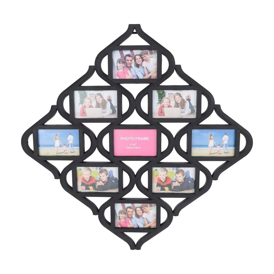 Collage Photo Frame 9 Pictures Frames for Multi Photo Family Wall Decor 4*6 Inch