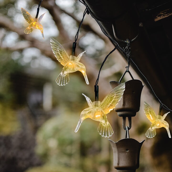 30 LED Solar Dove String