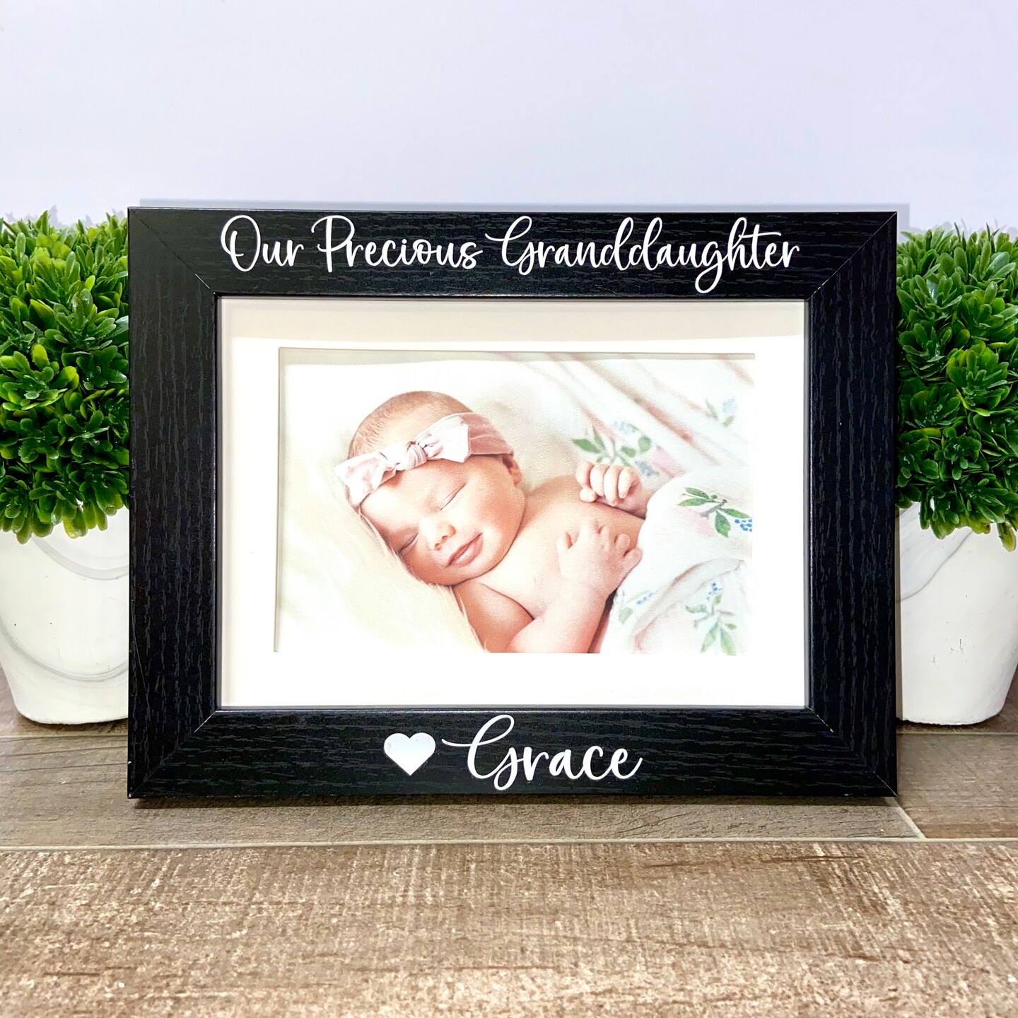 Our Precious Granddaughter personalized picture frame, Grandmother frame, Grandma gift, personalized Grandma gift, new grandparent gift