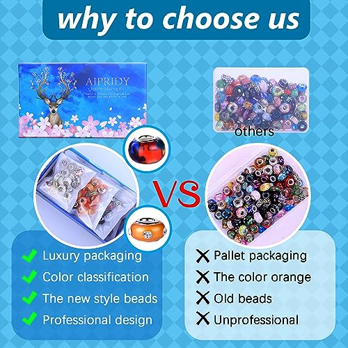 Assortment European Large Hole Beads Spacer Beads Rhinestone Craft Beads for DIY Charms Bracelet Jewelry Making (Rainbow)